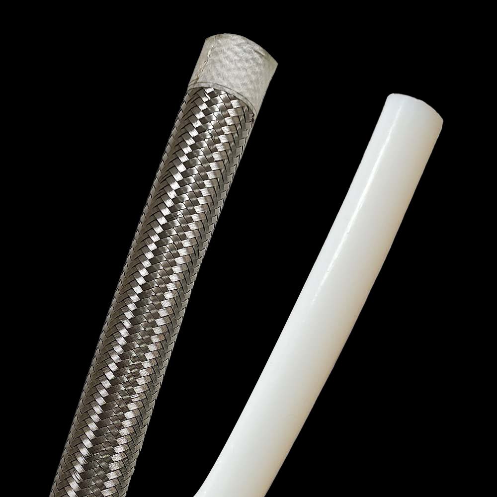 腐蚀ptfe四氟不锈钢铁氟龙编织管光滑耐高压管